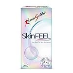 18+ KamaSutra SkinFEEL Thinnest Condom for Men | Skin to Skin Sensation | Combo Pack of 10