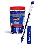 Reynolds JIFFY Gel 60 Ct Jar-Blue | Pens With Comfortable Grip | Gel Pens For Writing | Pen For Students & Office Stationery | 0.5 Mm Tip Size
