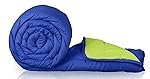 Zinnia Ultra Soft Microfibre Reversible Comforter – Double 230 x 255 CM, Bright Green and Deep Blue,(Solid – Vibrant)