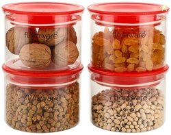 Floraware Plastic Air Tight BPA Free Round Push Multipurpose Matte Lid