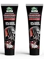 Dabur Herb’l Activated Charcoal & Mint Toothpaste – Star Wars Pack (Black Gel)- 240g (120gx2) Combo Pack | For Whitening | Fluoride Free Toothpaste | Fights Plaque & Extrinsic Stains