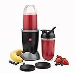 Cello Nutri Maxx Pro 2 Jar ISI Certified Mixer Grinder 500 Watts, Black | 1x500ml Multipurpose Blender Jar, 1×500 ml Sipper Bottle, Powerful Copper Motor with SS Blades |2 Years Manufacturing Warranty