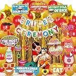 Wobbox Shubh Annaprashan Decoration Items Set which Includes Baby annaprashan Ceremony Props, Subh Annaprashan Banner, Rice Ceremony Decorations Items(62 Pcs Set)(FP5737)