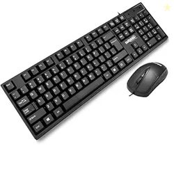 G-102 Wired Keyboard and Mouse Combo with Mute Button Design, 1000 DPI