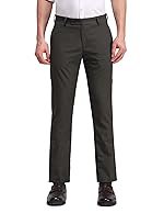 Arrow Textured Tapered Fit Formal Trousers for Men – Full Length Formal Pants for Men Office Wear