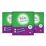 Presto! Premium Multi-Purpose Sponge Wipes | Assorted | 15 Count |(5 x Pack of 3)