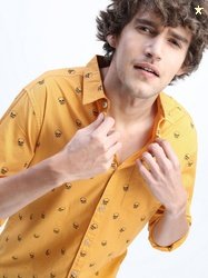 HIGHLANDER Men Slim Fit Printed Shirt