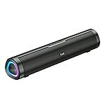 Boat Aavante 2.0 150, 2.0 CH, 16W Signature Sound, RGB LEDs, Dual Full-Range Drivers, Upto 5H Battery, TWS, Multi Ports, Bluetooth Sound bar, Home Theatre Soundbar Speaker (Premium Black)