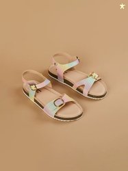 Fame Forever by Lifestyle Girls Embellished Buckle Flats