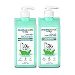 Mamaearth Milky Soft Head to Toe Wash With Oats, Milk, and Calendula for Babies | 2-in-1 Tear-Free Body Wash & Shampoo | Moisturizes and Soothes Skin | 400 ml x 2