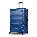 V-Lite Warpath 80 cms Cobalt Blue Check-in Hard Sided Trolley Bag Suitcase Travelling Spinner Luggage with Anti-Theft Zippers & TSA Approved Lock
