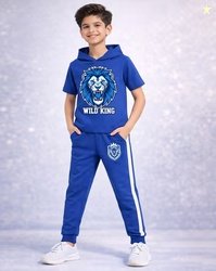 TRAMPOLINE Boys Printed 2-Piece Pants & T-Shirt Set