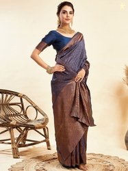HERE&NOW Woven Design Zari Kanjeevaram Saree