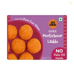 GO DESi Ghee Motichoor Laddu - 200/150 grams | Made with Bengal Gram F