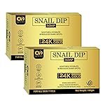 CO LUXURY Snail Mucin Extract | Glutathione & Kojic Acid Soap | Ghar Ka Soap | Skin Hydrates & Reduce Dark Spots | Skin Brightening Soap with 24k Gold Dust | Soaps for Bath – Pack of 2