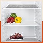 Bathla Fridge Mats – (45cm x 30cm) Kitchen, Drawer, Bathroom, Table, Fridge | Temperature Resistant | Multipurpose, Reusable | Non-Slip | Abstract Texture | (VIDA, 425 GSM, White & Grey)