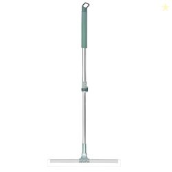 Rotating Floor Squeegee, Heavy Duty Bathroom Wiper with 180-Degree Swi