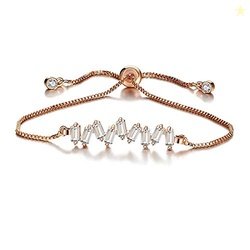 Shining Diva Fashion Crystal Charm Cubic Zirconia Stylish Gold Plated