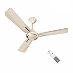 Havells 1200mm Ambrose BLDC Motor Ceiling Fan | Remote Controlled, High Air Delivery Fan | 5 Star Rated, Upto 60% Energy Saving, 2 Year Warranty | (Pack of 1, Gold Mist Wood)