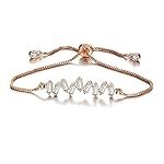 Shining Diva Fashion Full Crystal Charm Stylish Gold Plated Charm Bracelet for Women