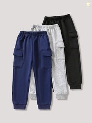 Kaff Kids Pack of 3 Cargo Joggers