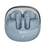 pTron Bassbuds Indie in-Ear TWS Earbuds w/ 10mm Drivers, 45Hrs Playtime, Dual HD Mic & AI-ENC Calls, Custom EQ, Mobile App, Bluetooth V5.4 Earphones, Voice Assistant, Type C Charging & IPX5 (Gray)