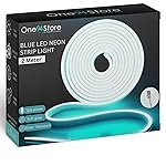 One94Store LED Neon Strip Light 2M â USB Powered, Flexible Waterproof Rope Light DC 5V with Button Switch | Ambient LED Lighting for Home, Bedroom, DIY Decor, Party & Gaming Room (Blue)