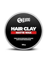 Beardo Hair Clay Wax for Men, 100 gm | Hair Clay for men | Styling Wax | Volumizing | Strong Hold | Restylable |Matte Finish | Easy to Wash Off | Texture Clay for Men