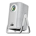 Boat CineHead M1 Smart Projector, Honest 200 ANSI Lumens, Native 1080P, Auto Focus & Auto Keystone Correction, Adjustable Stand, 6W Speaker, WiFi & Bluetooth, Screen Mirroring, HDMI (Ivory White)