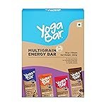 Yogabar Multigrain Energy Bar Variety Pack, 10 Bar, Healthy Diet with Fruits, Nuts, Oats and Millets, Gluten Free, Crunchy Granola Bars, Packed with Chia and Sunflower Seeds (10 Bar)