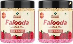Dhawak Falooda Mix Rose Flavour 300g Each Total 600gm Instant Fal...mo