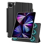 Amazon Basics Magnetic Case Compatible with Apple iPad Pro 4th/3rd/2nd Gen (11 Inch) | Auto Sleep/Wake & Easy Magnetic Attachment, Versatile Tri-fold Stand (Black)