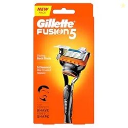 Gillette Fusion 5, Shaving Razor For Men | With Beard Shaping Back Bla