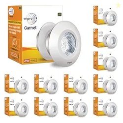 wipro Polycarbonate Garnet 2W LED Integrated Spotlight|Cool White Ligh