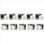 Sturlite Eva 3W LED Spotlight| 3000K Warm White Color Temperature| 36mm-Cutout & Compact Design Ceiling Ligh| CRI Tech with High Voltage Protection Downlight – Pack of 10