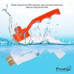 Prestige PVC Nozzle Bib Cock Pack Of 1 Heavy Plastic Garden Tap Spout