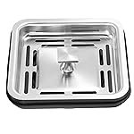 Plantex Stainless Steel Waste Coupling for Kitchen Sink/Square Coupling Sink/Coupling with PVC Waste Pipe – (Matte Finish – 4 x 4 inch)