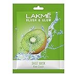Lakme Blush & Glow Kiwi Sheet Mask, 25 ml