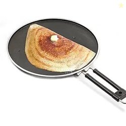 MILTON Pro cook Black Pearl Aluminium Non Stick Flat Dosa Tawa, 27 cm,