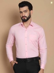 TAG 7 Straight Cutaway Collar Long Sleeves Chambray Weave Pure Giza Co