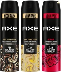 AXE Gold Temptation, Dark Temptation and Intense Deodorant Spray ...mo