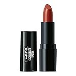 Lakme Forever Matte Lipstick, Waterproof, Non Drying, Creamy Matte Bullet Lipstick Made With French Rose Oil Extracts, Red Ruby, 4.5g