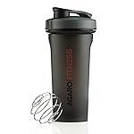 AGARO Magnum Shaker Bottle, 750 Ml, Steel Shaker Ball, Sipper Bottle Ideal for Protein, BPA Free, Leakproof, Black (Pack of 1)