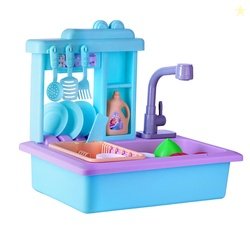 Amazon Brand - Jam & Honey Kitchen Sink Frozen | Water Flow Sink Toy w