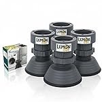 Lemon Cutâ¢ – Anti-Vibration Washing Machine Stand, Vibration Stopper, Height-Adjustable Rubber Foot Pads with Suction Cup, Shock Absorber Noise Cancelling, Stand for Top Load Front Load.