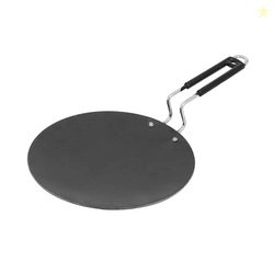 Add2Cart Pre-Seasoned Iron Concave Tawa with Silicone Grip for Dosa/Ch