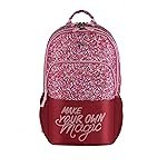 Gear Glitter 35L Large Water Resistant School Bag/Casual 4 Compartment Backpack/Daypack/Travel Standard Backpack/Kids Bag/College Bag For Girls/Women, Red