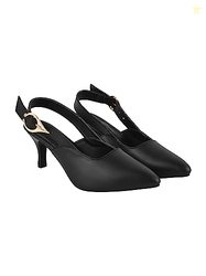 Shoetopia girls Bantu-431 Black Heeled Sandal - 5 UK (Girls-Bantu-431-