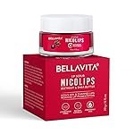 Bella Vita Organic NicoLips Lip Balm & Lip Scrub | Lip Balm for Dark Lips | Anti Pigmentation for Dry, Chapped Lips | Removes Lipstick Stains | Lip Care for Men & Women | 20g