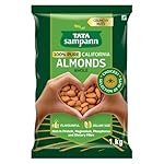Tata Sampann Pure California Almonds Whole, 1kg, Real Nuts, High In Fiber, Badam Giri, Rich In Protein, Magnesium, Phosphorus And Dietary Fibre, Nuts & Dry Fruits, Value Pack